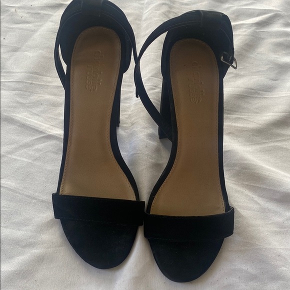 Charlotte Russe Elegant Black Block Heel Sandals - Picture 6 of 6
